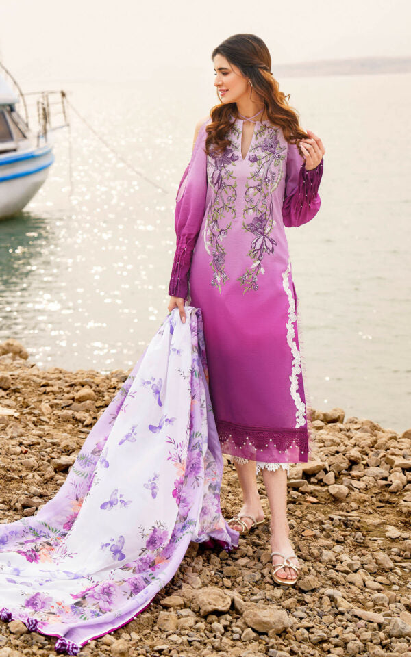 Meraki by Asifa N Nabeel Unstitched 3 Piece Lawn Collection'2024-Calla