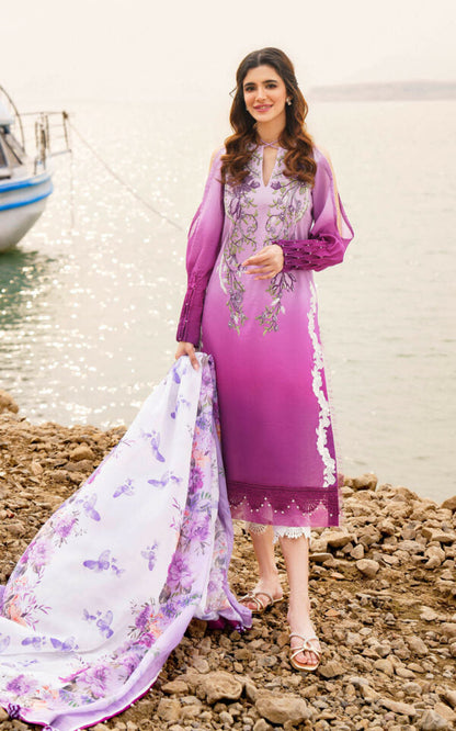 Meraki by Asifa N Nabeel Unstitched 3 Piece Lawn Collection'2024-Calla