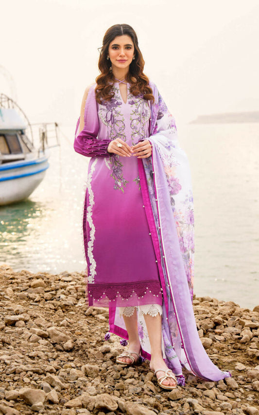 Meraki by Asifa N Nabeel Unstitched 3 Piece Lawn Collection'2024-Calla