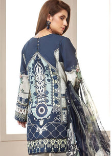 3 Piece Unstitched Embroidered Lawn Suit ( Printed Fine Soft Chiffon Dupatta)